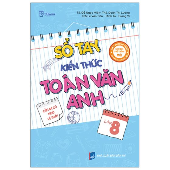 Sổ Tay Kiến Thức Toán Văn Anh Lớp 8 PDF