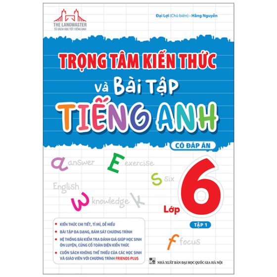 Trọng Tâm Kiến Thức Và Bài Tập Tiếng Anh 6 - Tập 1 (Có Đáp Án) PDF